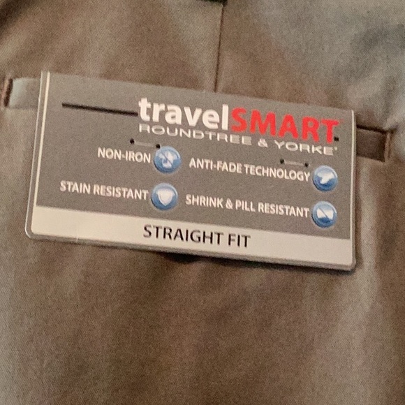 Roundtree & Yorke Men's Charcoal Chinos - Picture 2 of 4